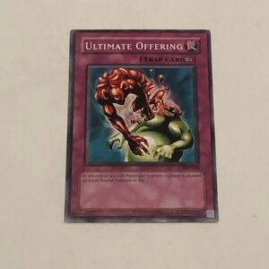 Ultimate Offering Trap Card Yugioh Card